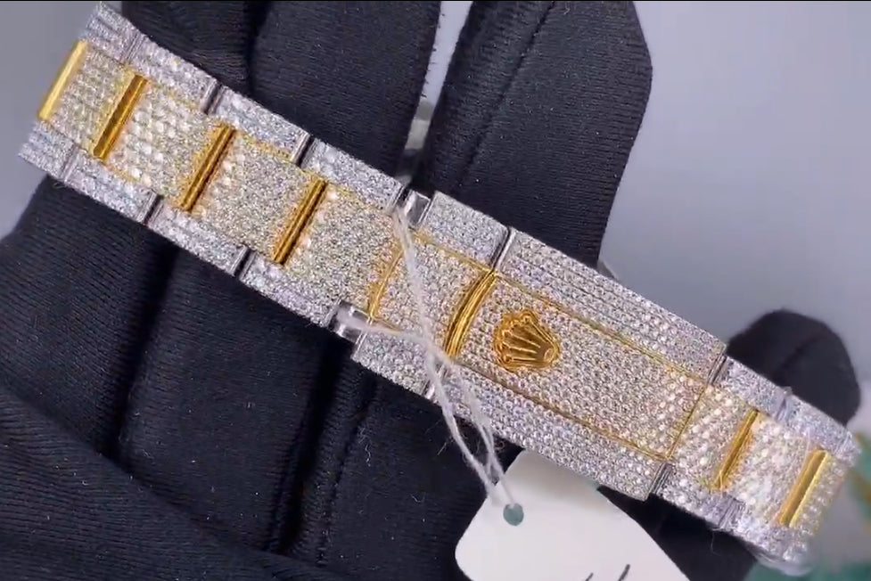 VVS1 Lab Diamond Rolex Iced Out Watch