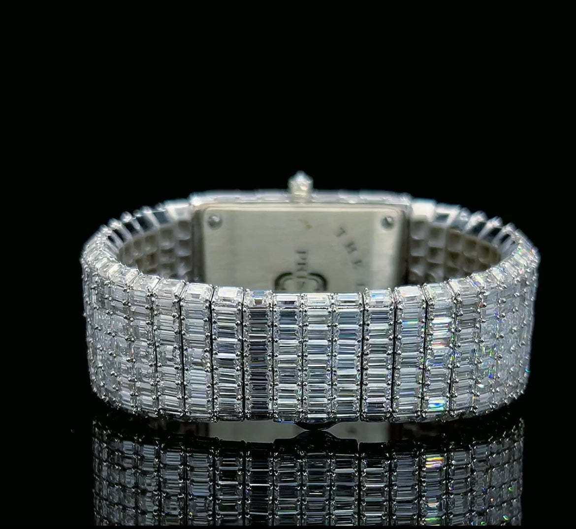 Exclusive Pristine Iced Out Moissanite Watch