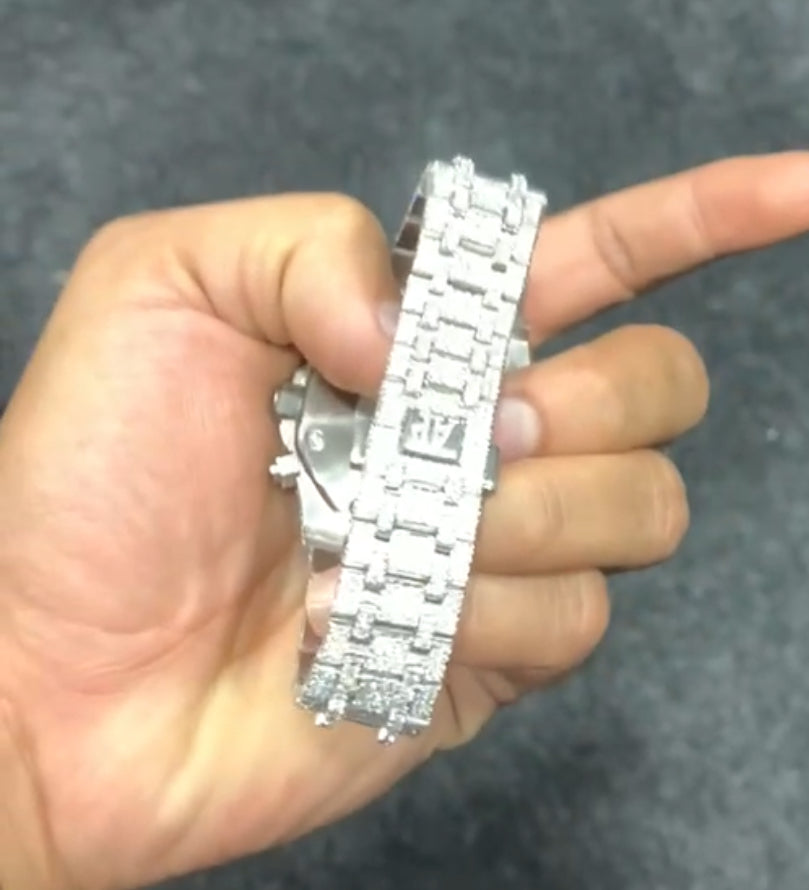 VVS1 Lab Diamond AP Iced Out Watch