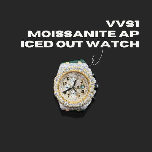 VVS1 Moissanite AP Iced Out Watch