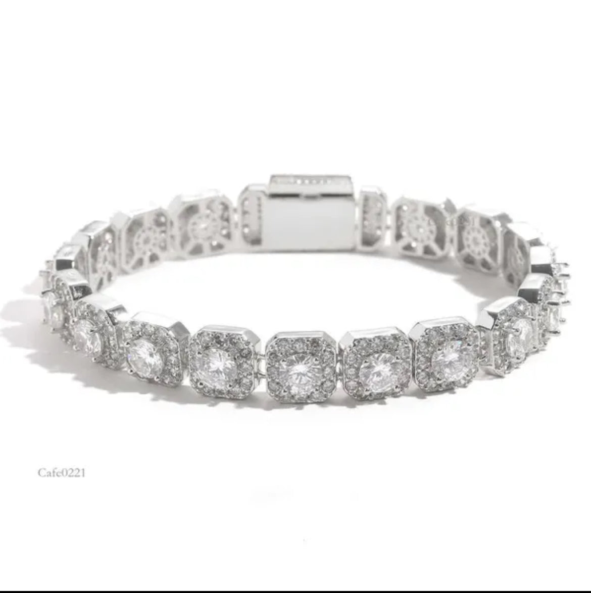 VVS Moissanite Cluster Bracelet