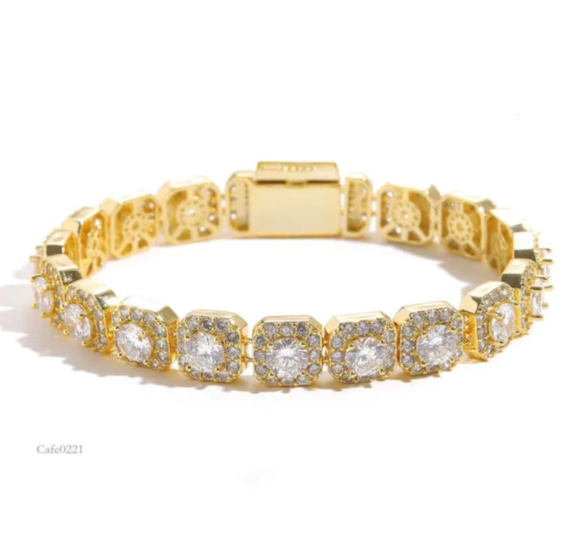 VVS Moissanite Cluster Bracelet