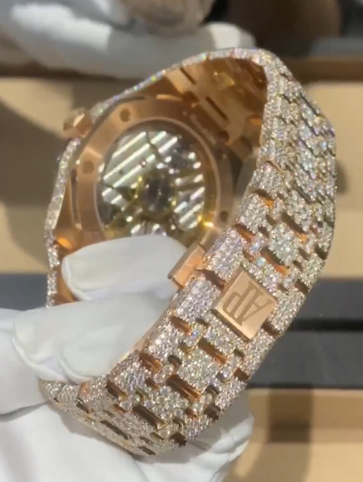 VVS1 Lab Diamond AP Iced Out Watch