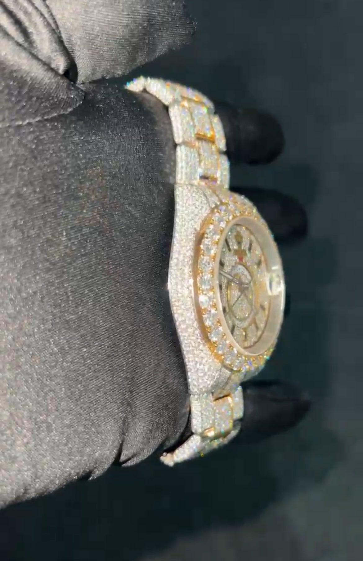 VVS1 Lab Diamond Rolex Iced Out Watch