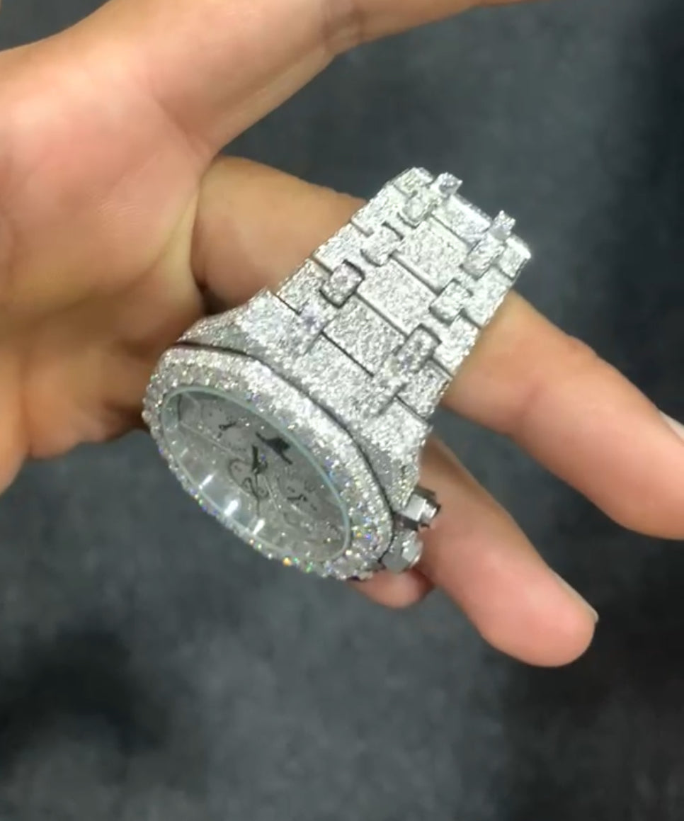 VVS1 Lab Diamond AP Iced Out Watch