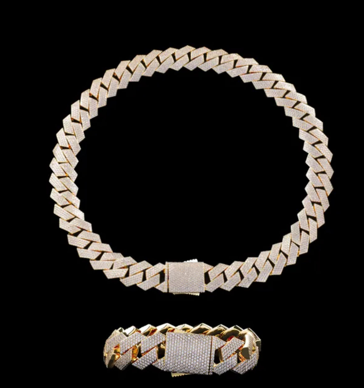 VVS Moissanite Miami Cuban Link Chain