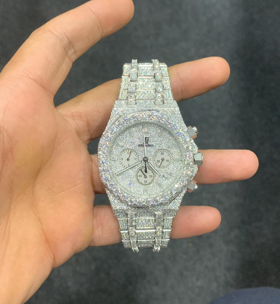 VVS1 Moissanite AP Iced Out Watch