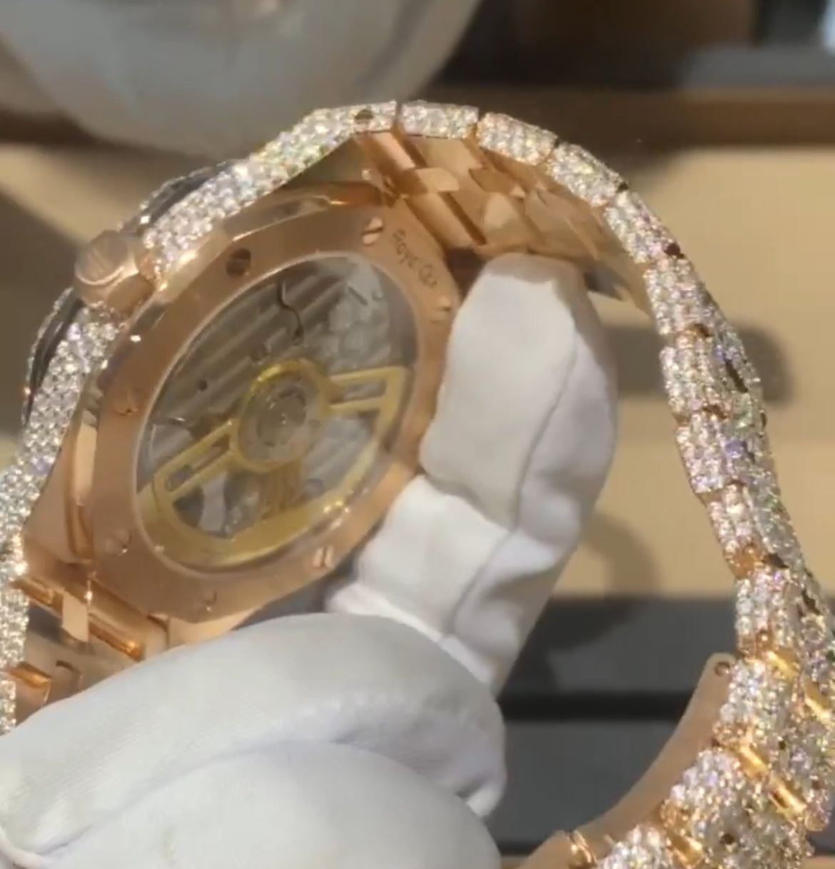 VVS1 Lab Diamond AP Iced Out Watch