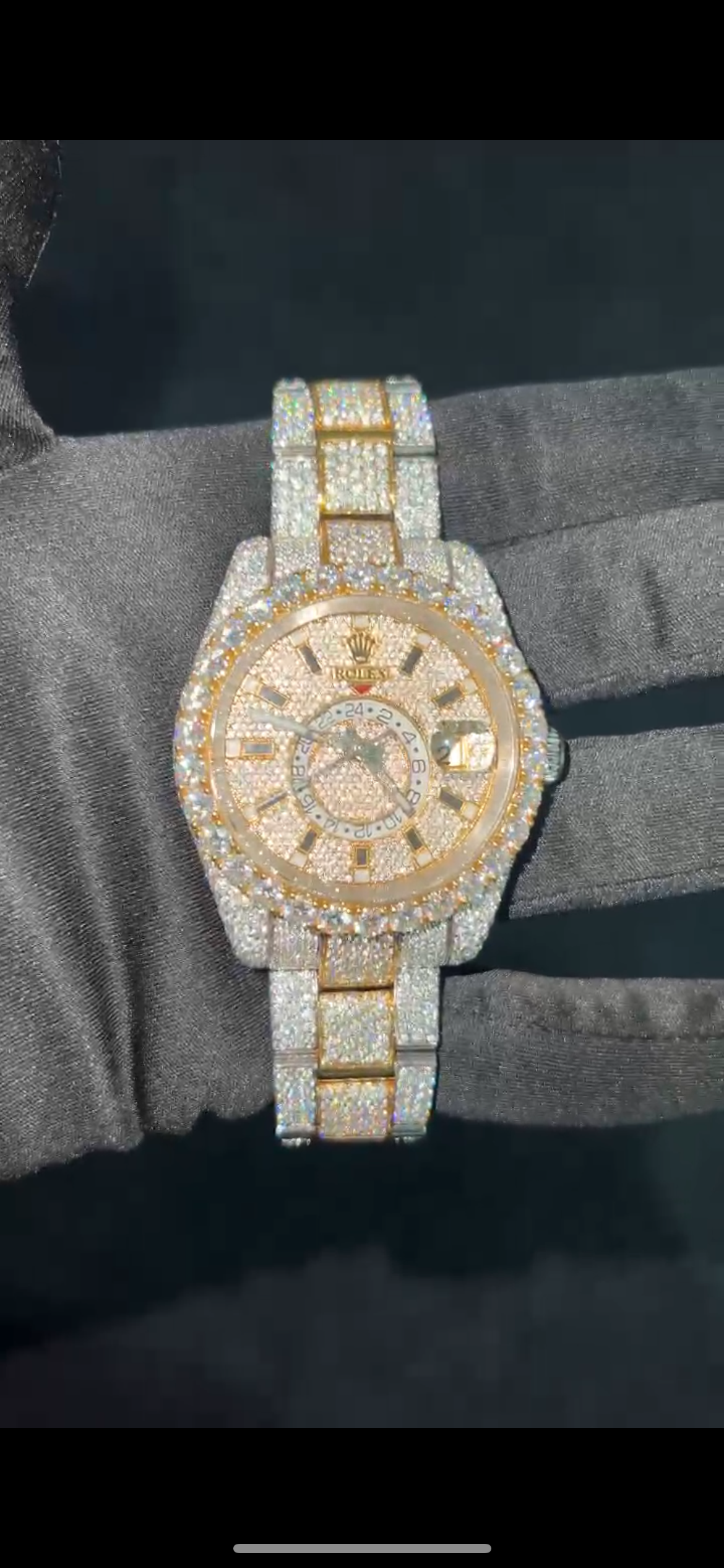 VVS1 Lab Diamond Rolex Iced Out Watch