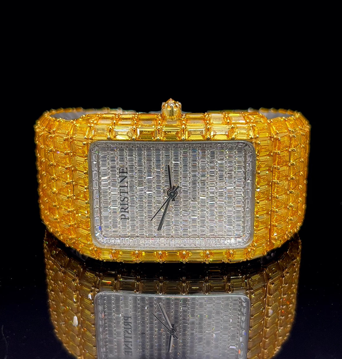 Exclusive Pristine Iced Out Moissanite Watch