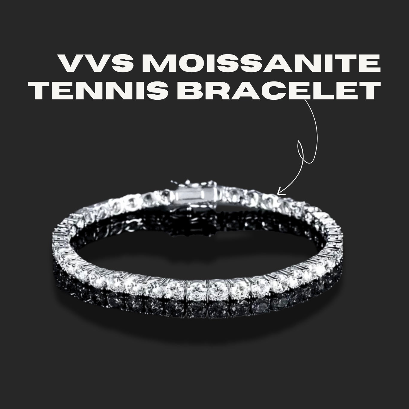 VVS Moissanite Tennis Bracelet