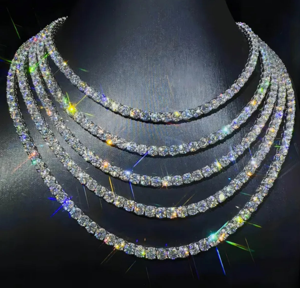 VVS Moissanite Tennis Chain