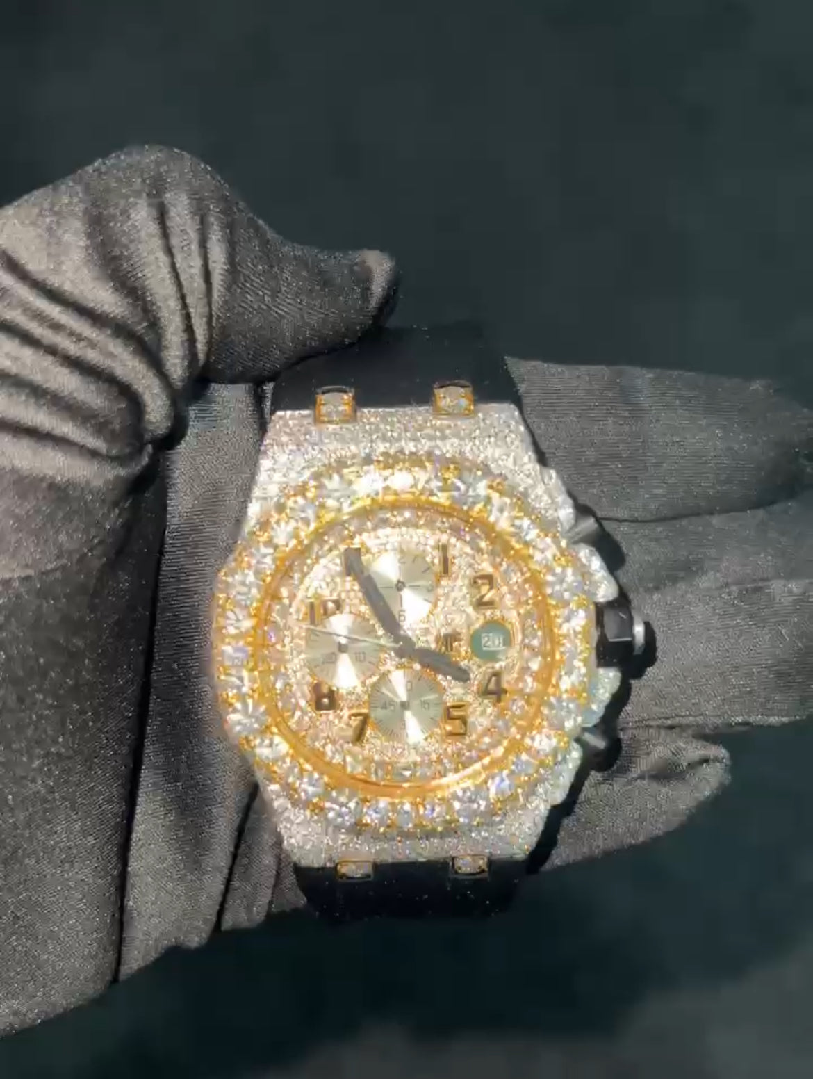 VVS1 Lab Diamond AP Iced Out Watch