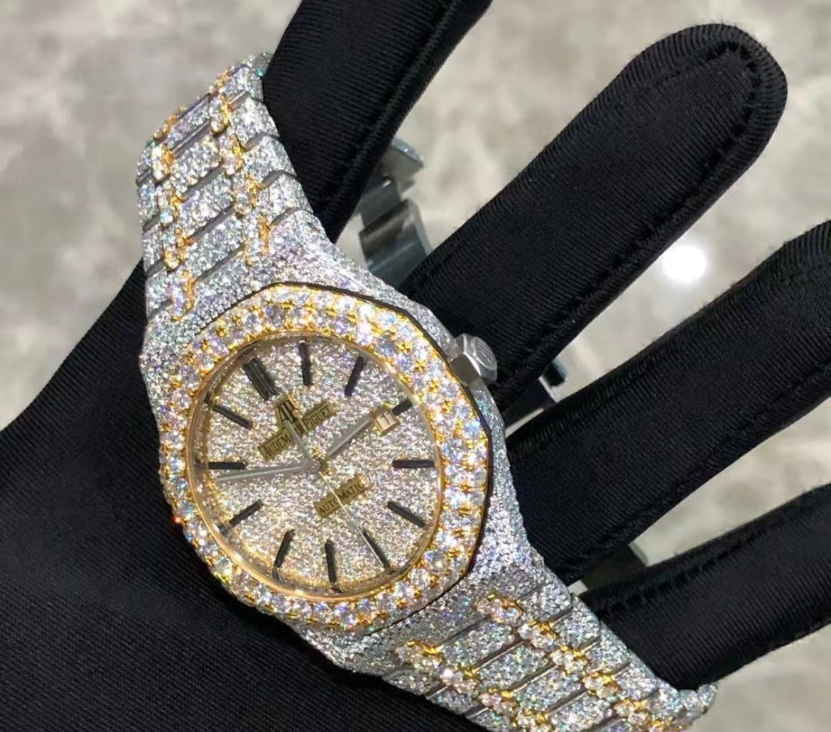 VVS1 Lab Diamond AP Iced Out Watch